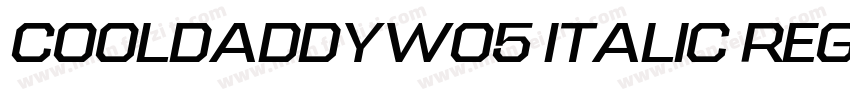 CoolDaddyW05 Italic Regular字体转换